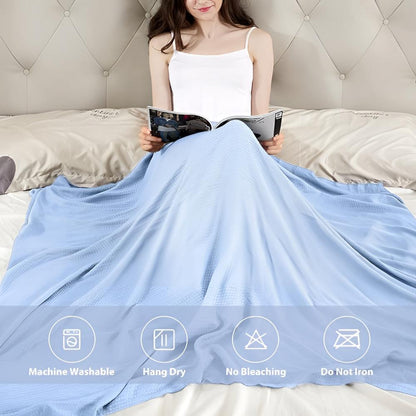 Summer Breeze | Cooling Blanket for Bed with Bamboo Fabric | Lightweight & Breathable for Hot Sleepers
