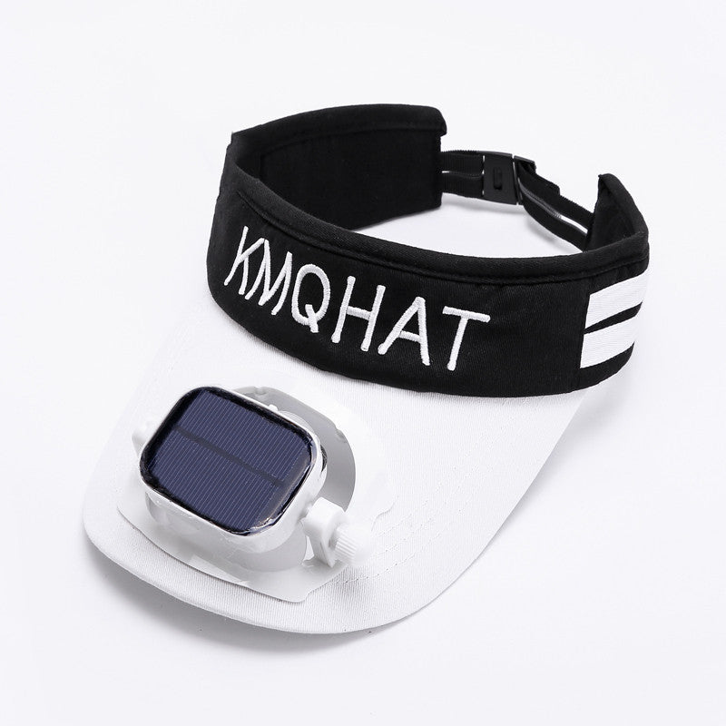 Ortekor Sunshade Visor Hat | Solar Powered Fan with Adjustable Speed for Ultimate Comfort
