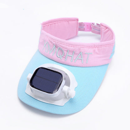 Ortekor Sunshade Visor Hat | Solar Powered Fan with Adjustable Speed for Ultimate Comfort