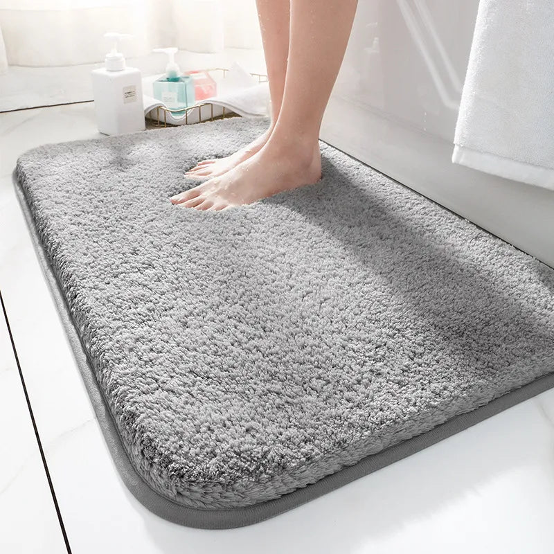 Alfombra de baño antideslizante extra gruesa: alfombrilla de baño ultrasuave y absorbente para una máxima comodidad y seguridad