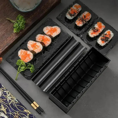 Ortekor Sushi Making Kit | Complete Sushi Roll Maker with Molds & Cutting Guide | Easy Sushi Creation for Beginners