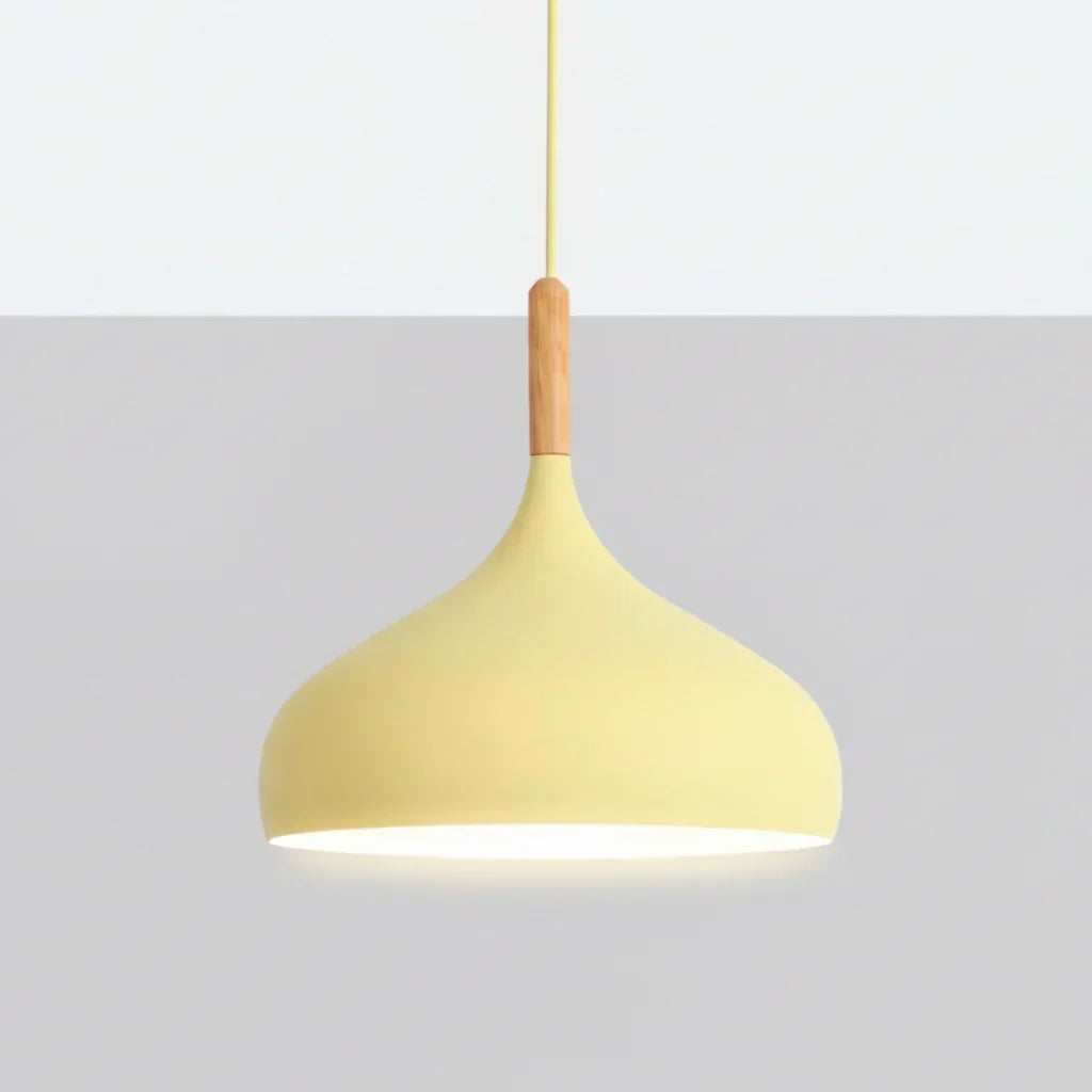 Overhead Drop Ceiling Fixture 9.4 Inch Shade Aluminum E27 Socket Green for Dining Room Kitchen Island Scandinavian Style Hanging Lamp
