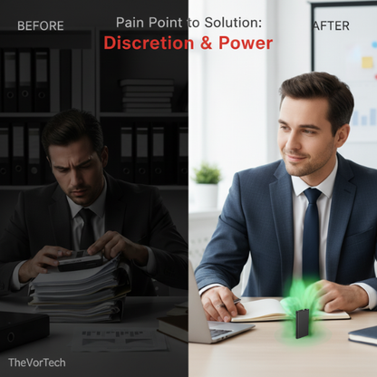 Compact Digital Recorder with Voice Activation – Portable Audio for Meetings, Interviews, Lectures