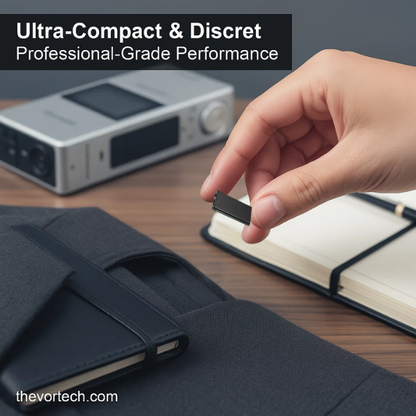 Compact Digital Recorder with Voice Activation – Portable Audio for Meetings, Interviews, Lectures