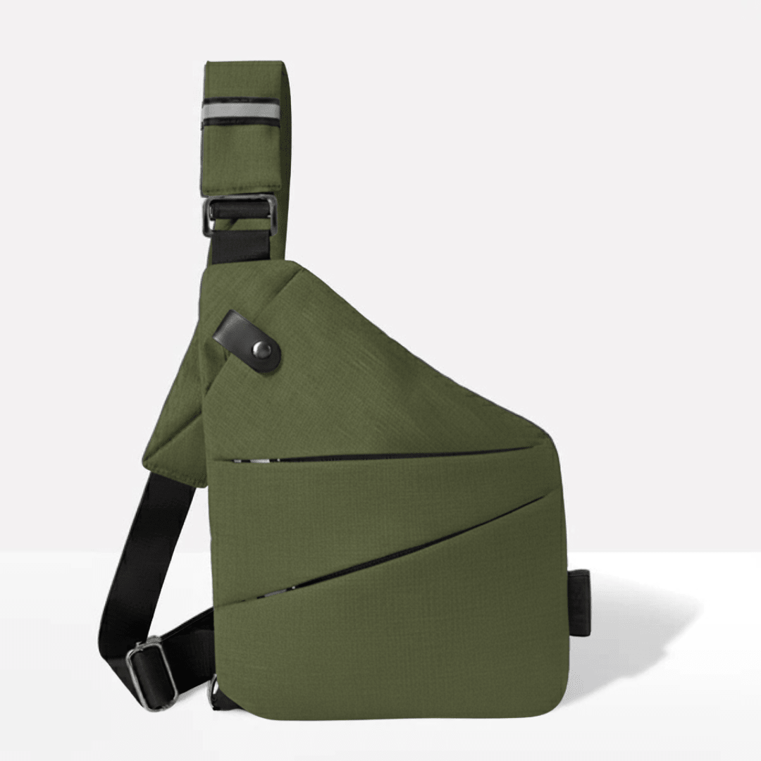 Slash-Proof Sling Bag with Card-Blocking Tech & Rain-Ready Fabric for Commuters and Travelers