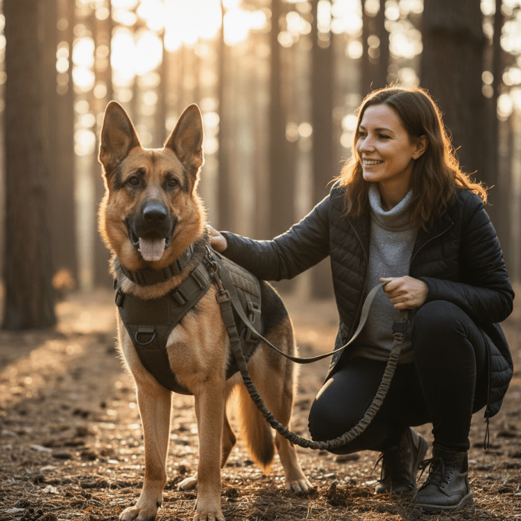 STRONGPAW – Tactical Dog Harness Adjustable Control Handle Pet Vest