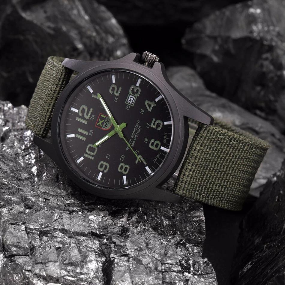 Rugged Field Watch for Men – Shock-Resistant Outdoor Timepiece with Luminous Dial & 656 ft Water Resistance for Hiking, Camping, Survival