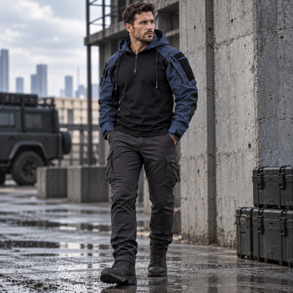Water-Repellent Windproof Tactical Jacket for Men Outdoor Hiking Camping Everyday Wear Military Style Lightweight Polyester Coat