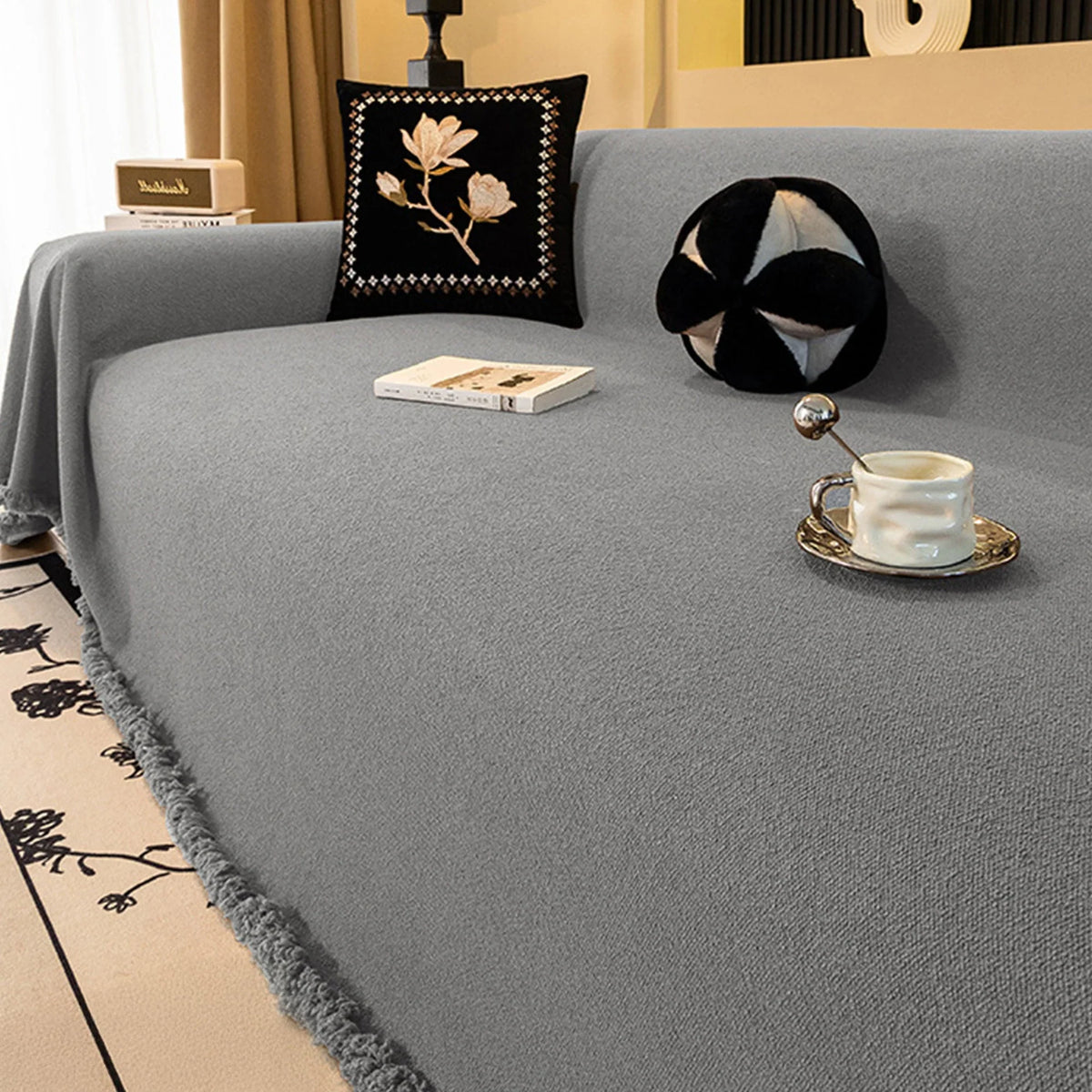 Talon Waterproof Sofa Cover - Plush, Scratch-Resistant Protection for Pets