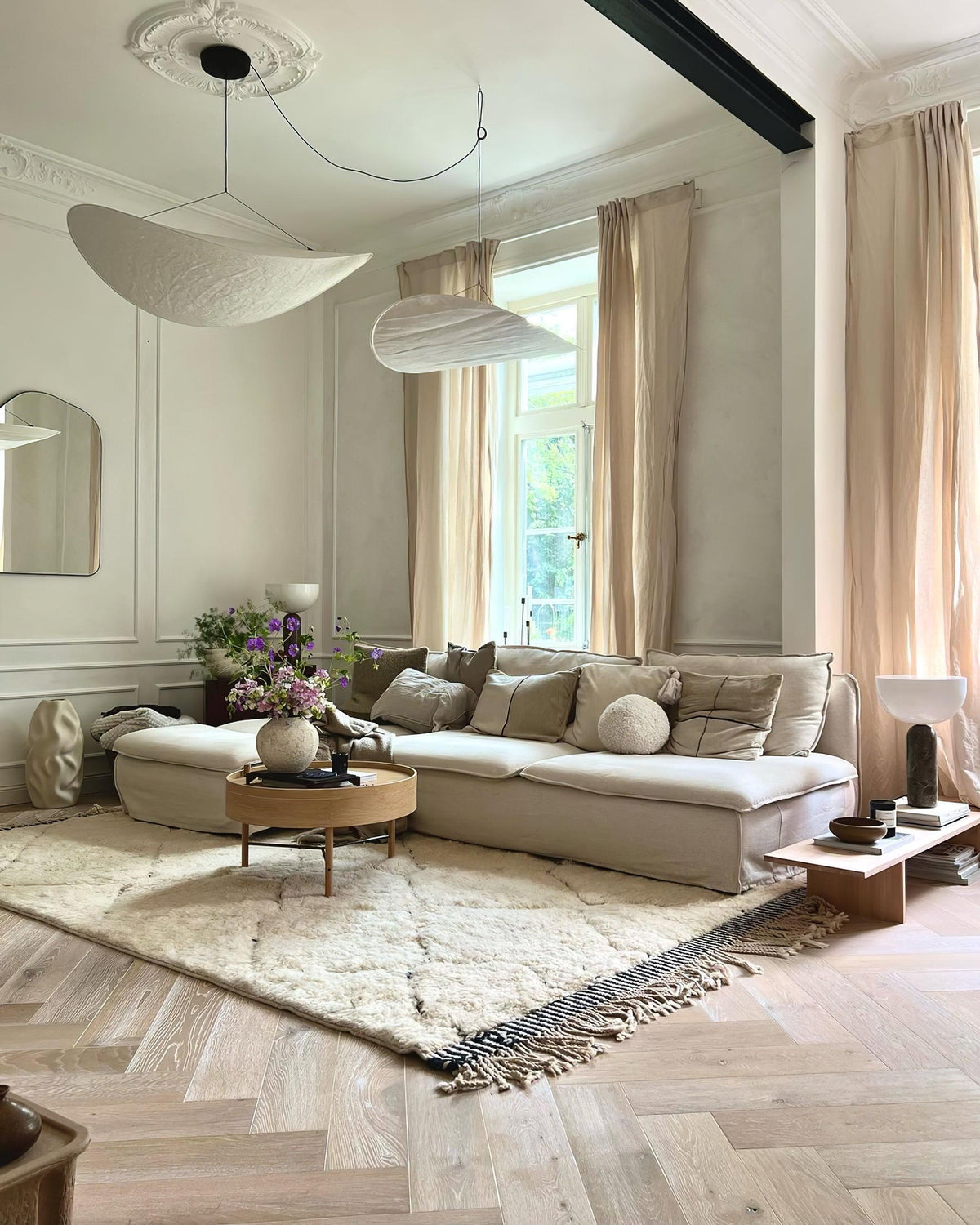Cloud Paper Ceiling Fixture 24-Inch Hanging Lamp Modern Overhead Lighting for Dining Kitchen Living Room Adjustable Height LED