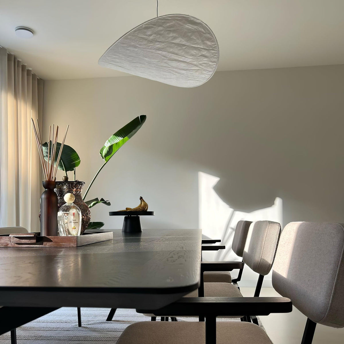 Cloud Paper Ceiling Fixture 24-Inch Hanging Lamp Modern Overhead Lighting for Dining Kitchen Living Room Adjustable Height LED