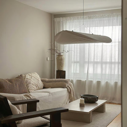 Cloud Paper Ceiling Fixture 24-Inch Hanging Lamp Modern Overhead Lighting for Dining Kitchen Living Room Adjustable Height LED
