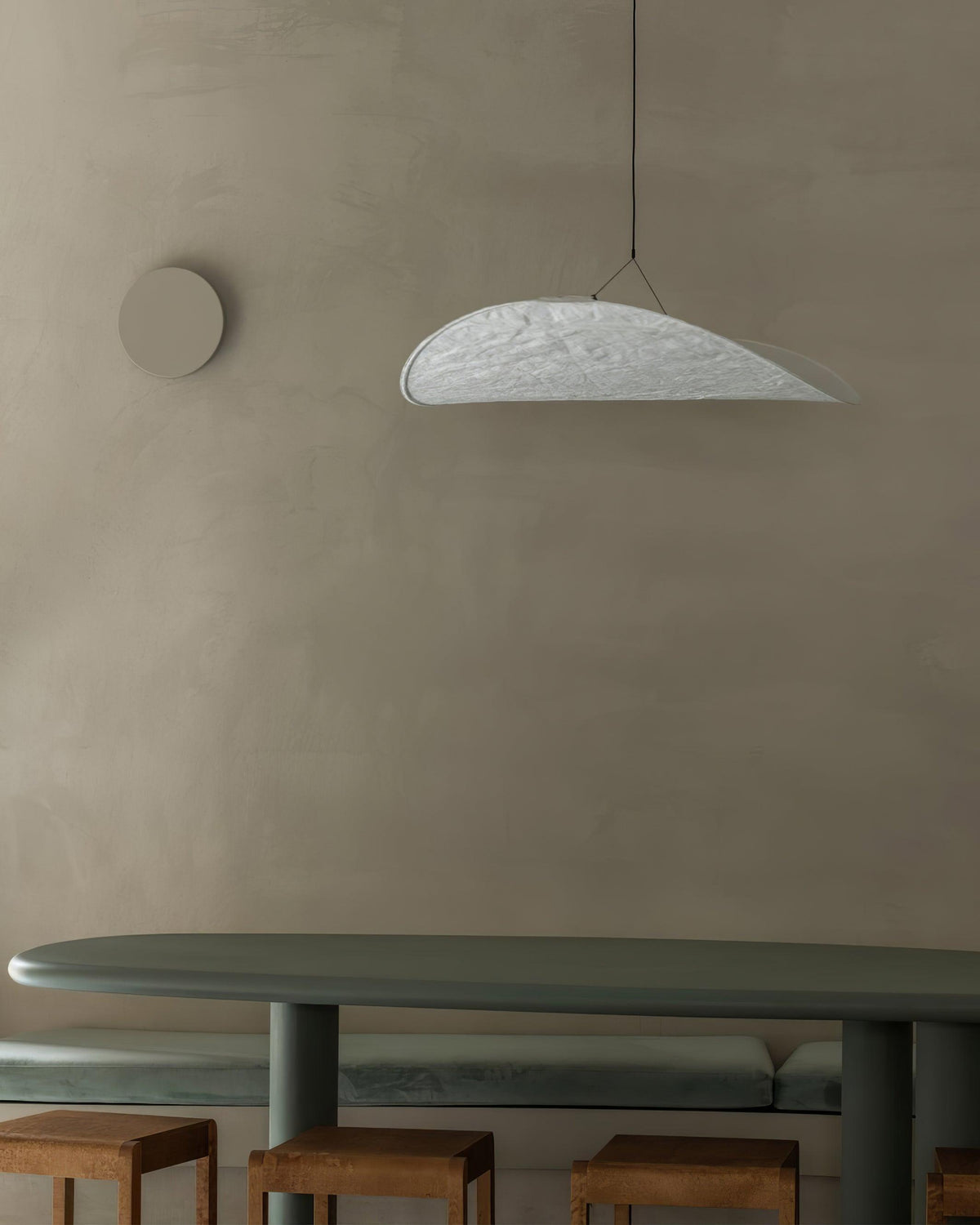 Cloud Paper Ceiling Fixture 24-Inch Hanging Lamp Modern Overhead Lighting for Dining Kitchen Living Room Adjustable Height LED