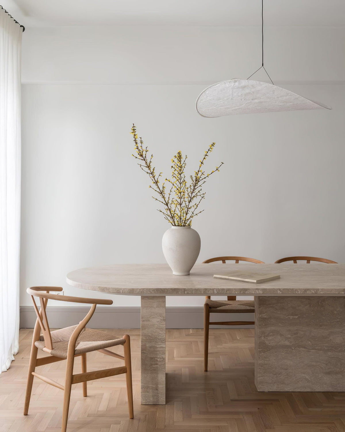 Cloud Paper Ceiling Fixture 24-Inch Hanging Lamp Modern Overhead Lighting for Dining Kitchen Living Room Adjustable Height LED