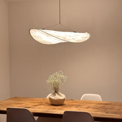 Oversized Paper Drum Shade Hanging Light Fixture Adjustable Height Contemporary Kitchen Island Chandelier Dining Room Ceiling Suspension Lam