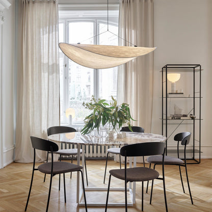 Oversized Paper Drum Shade Hanging Light Fixture Adjustable Height Contemporary Kitchen Island Chandelier Dining Room Ceiling Suspension Lam