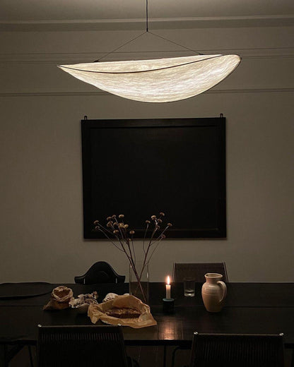 Oversized Paper Drum Shade Hanging Light Fixture Adjustable Height Contemporary Kitchen Island Chandelier Dining Room Ceiling Suspension Lam