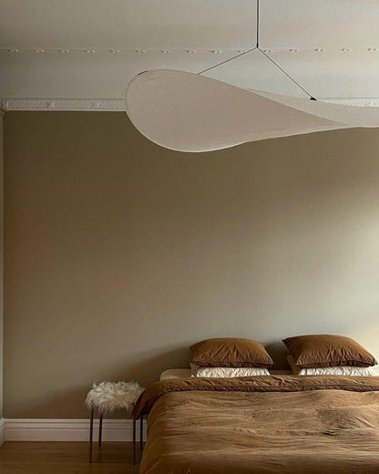 Oversized Paper Drum Shade Hanging Light Fixture Adjustable Height Contemporary Kitchen Island Chandelier Dining Room Ceiling Suspension Lam