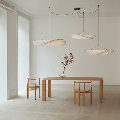 Oversized Paper Drum Shade Hanging Light Fixture Adjustable Height Contemporary Kitchen Island Chandelier Dining Room Ceiling Suspension Lam