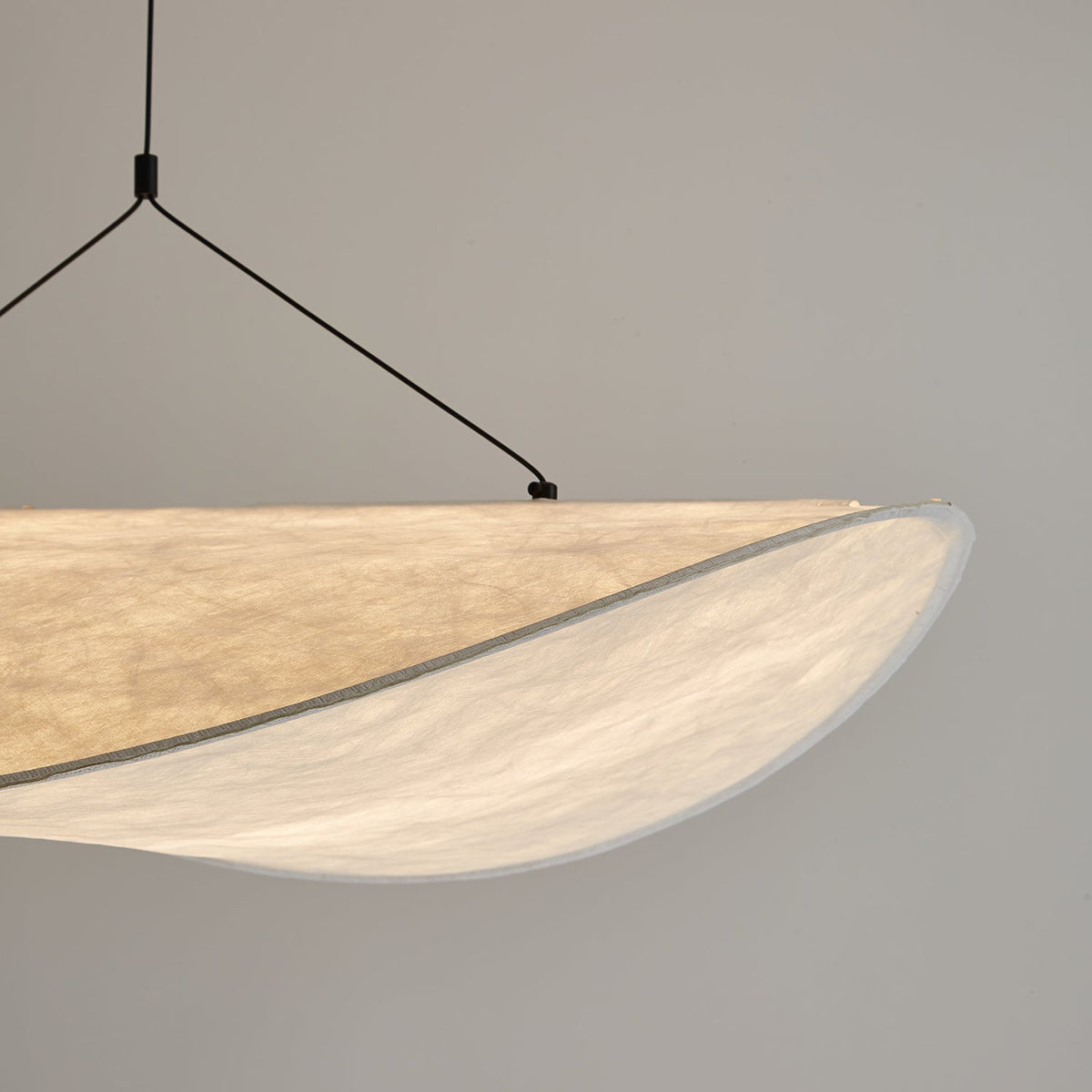 Cloud Paper Ceiling Fixture 24-Inch Hanging Lamp Modern Overhead Lighting for Dining Kitchen Living Room Adjustable Height LED