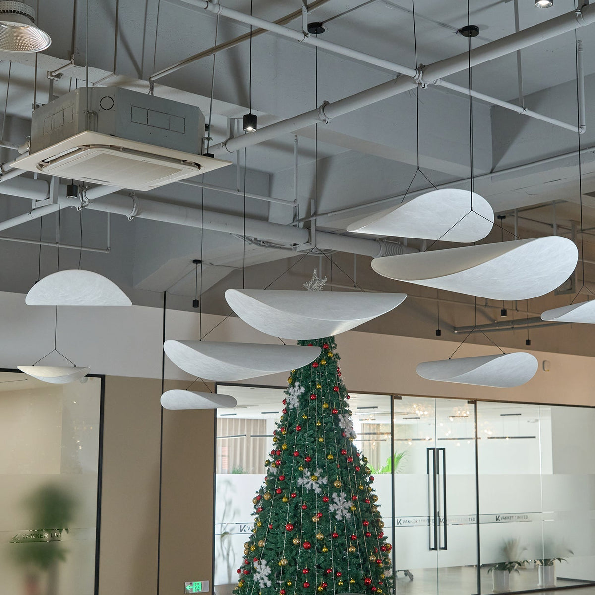 Cloud Paper Ceiling Fixture 24-Inch Hanging Lamp Modern Overhead Lighting for Dining Kitchen Living Room Adjustable Height LED