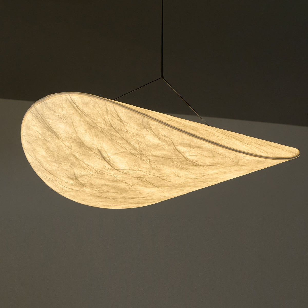 Cloud Paper Ceiling Fixture 24-Inch Hanging Lamp Modern Overhead Lighting for Dining Kitchen Living Room Adjustable Height LED