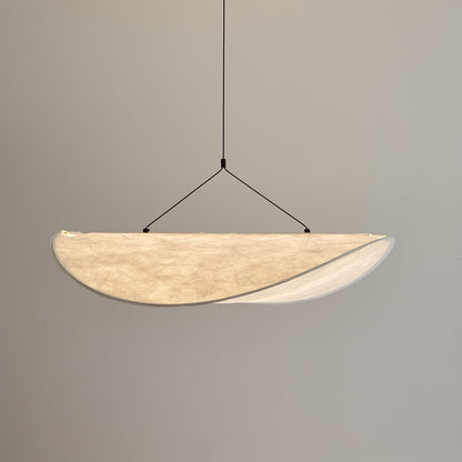 Cloud Paper Ceiling Fixture 24-Inch Hanging Lamp Modern Overhead Lighting for Dining Kitchen Living Room Adjustable Height LED