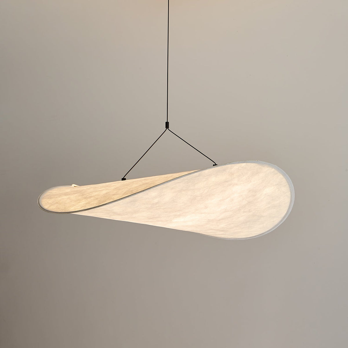 Cloud Paper Ceiling Fixture 24-Inch Hanging Lamp Modern Overhead Lighting for Dining Kitchen Living Room Adjustable Height LED