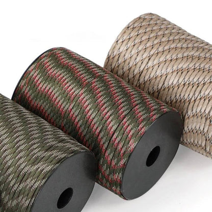 TerraStrong | Paracord de grado militar de 100 m con resistencia de 550 lb | Cuerda versátil para supervivencia al aire libre