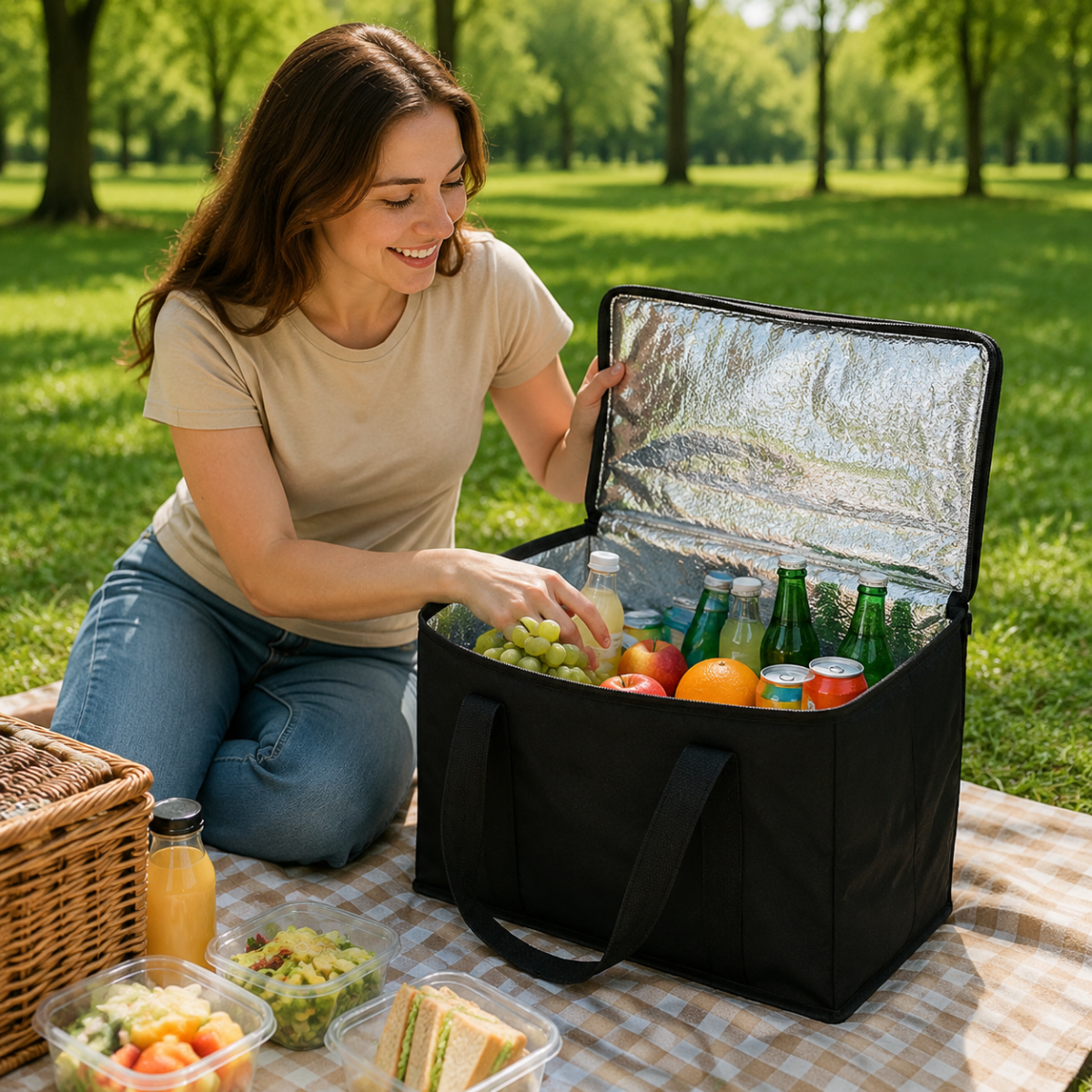 Bolsa térmica ThermoCarry XL - Almacenamiento térmico amplio y aislado para alimentos y bebidas
