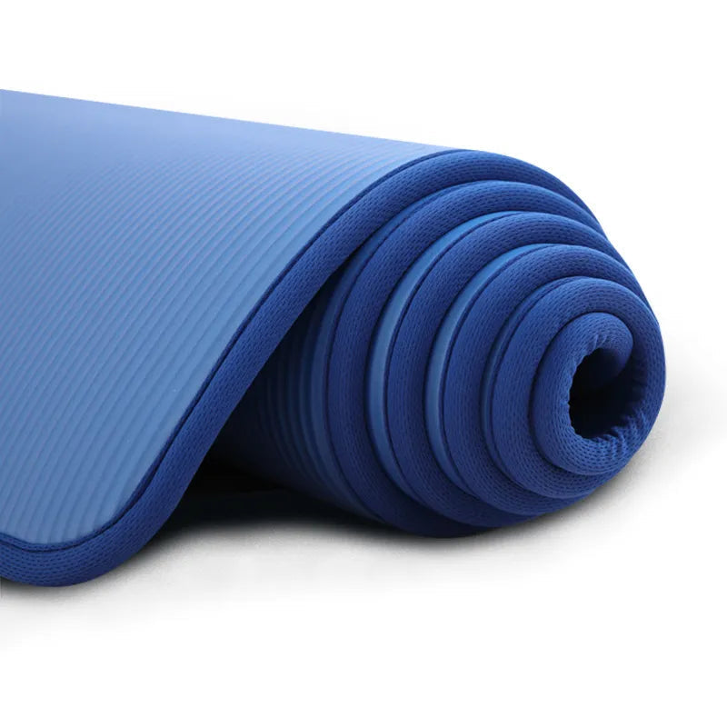Thick Non-Slip Yoga Mat with 10mm Cushioning | Textured Surface for Enhanced Stability