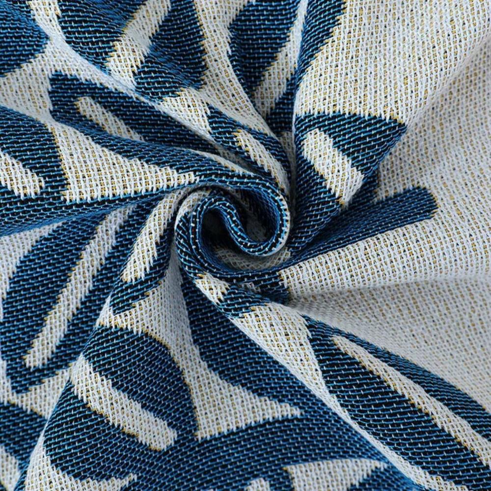 Tidal Sofa Cover - Cotton Linen, Jacquard Design, Lightweight
