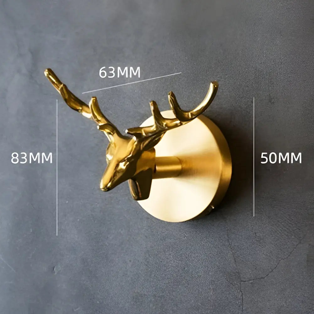 Solid Brass Animal Wall Hook Gold Finish for Coats Hats Bags – Bird Deer Dragonfly Flower Goldfish Rose Decorative Hardware Entryway Bedroom