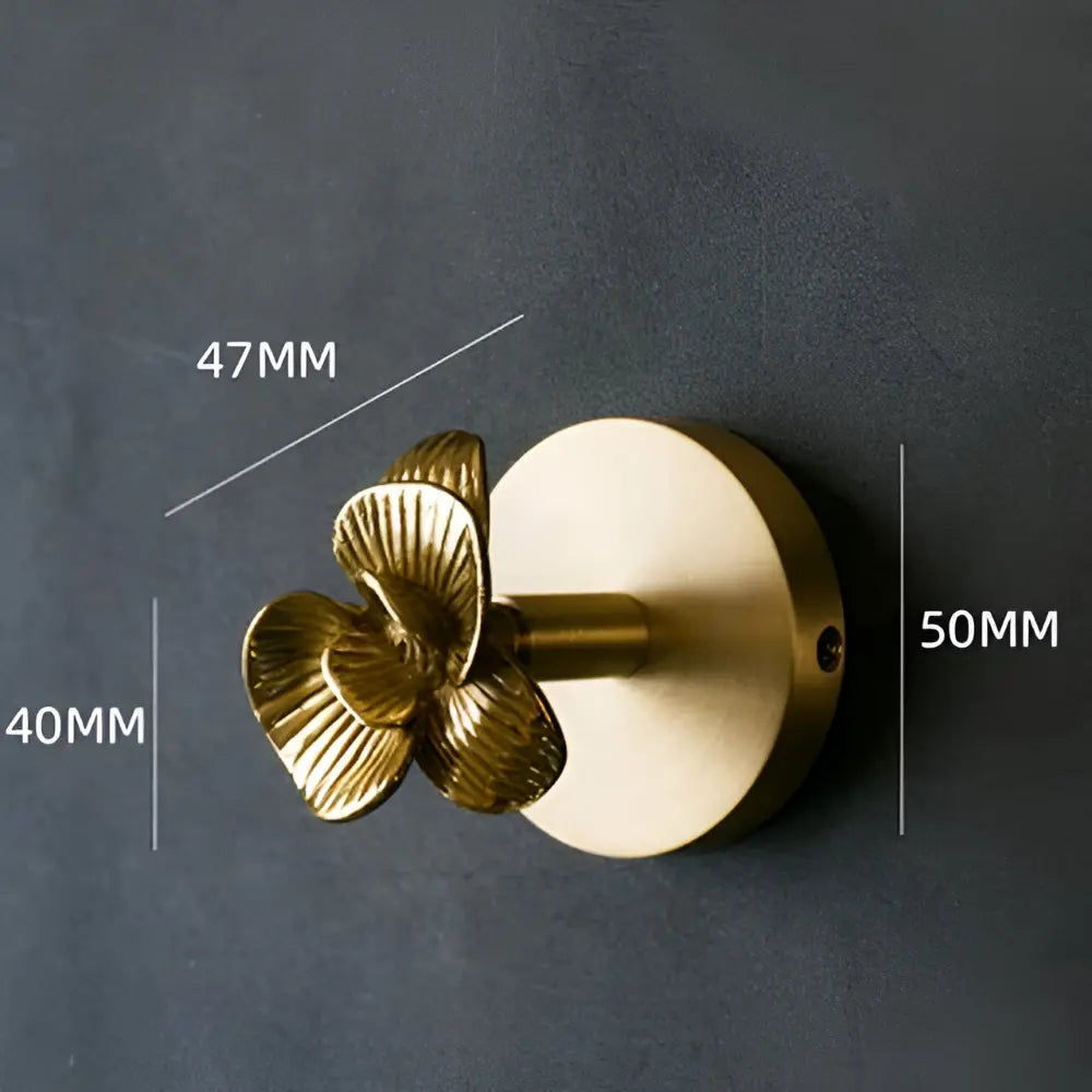 Solid Brass Animal Wall Hook Gold Finish for Coats Hats Bags – Bird Deer Dragonfly Flower Goldfish Rose Decorative Hardware Entryway Bedroom
