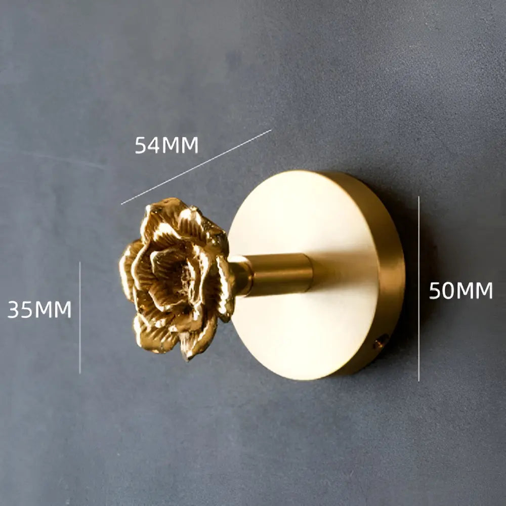 Solid Brass Animal Wall Hook Gold Finish for Coats Hats Bags – Bird Deer Dragonfly Flower Goldfish Rose Decorative Hardware Entryway Bedroom