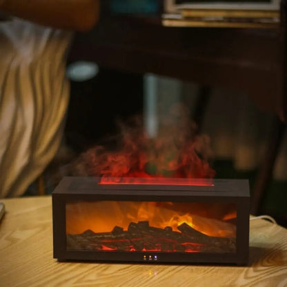 Chimenea de mesa compacta con control remoto