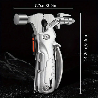 Titan Strike | Tactical Multi-Tool Hammer Kit with 10-in-1 Functionality | Compact Survival Tool for Outdoor Adventures