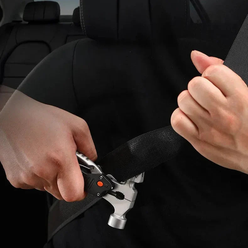 Titan Strike | Tactical Multi-Tool Hammer Kit with 10-in-1 Functionality | Compact Survival Tool for Outdoor Adventures