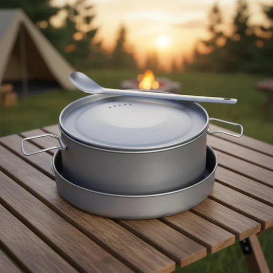 WILDFLOW – Folding Handle Cookware Set for Outdoor Exploration