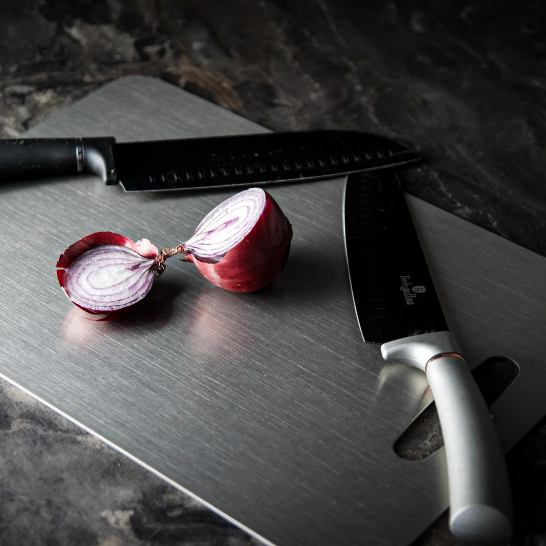 Ortekor Titanium Cutting Board | Non-Porous Surface for Ultimate Hygiene | Lightweight & Durable Kitchen Essential