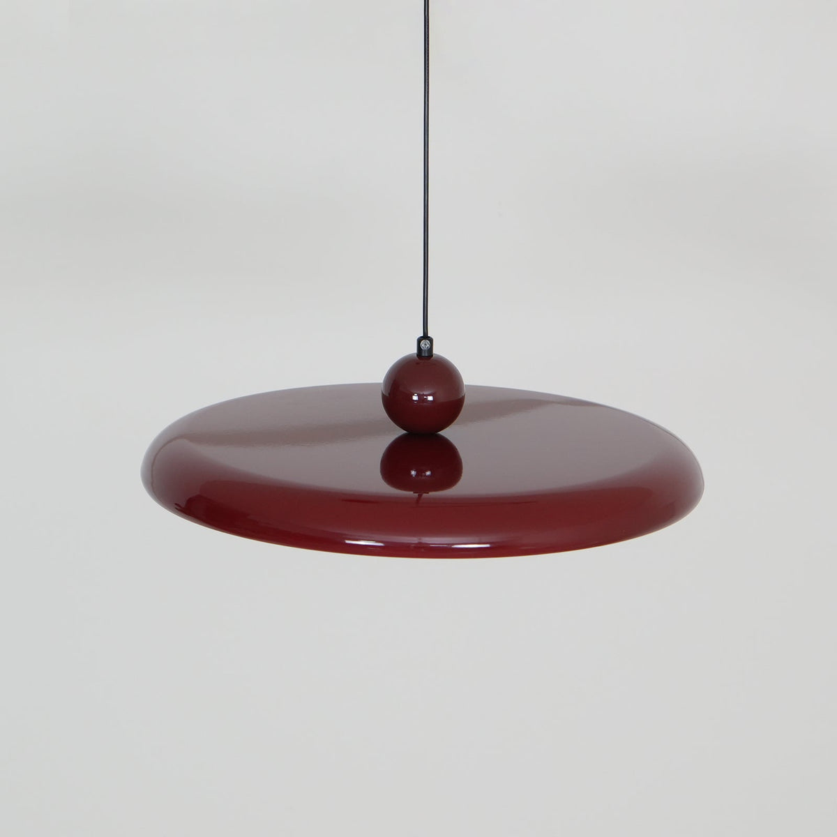 Adjustable Swing Arm Pendant Light with Round Metal Shade for Kitchen Island & Workspace