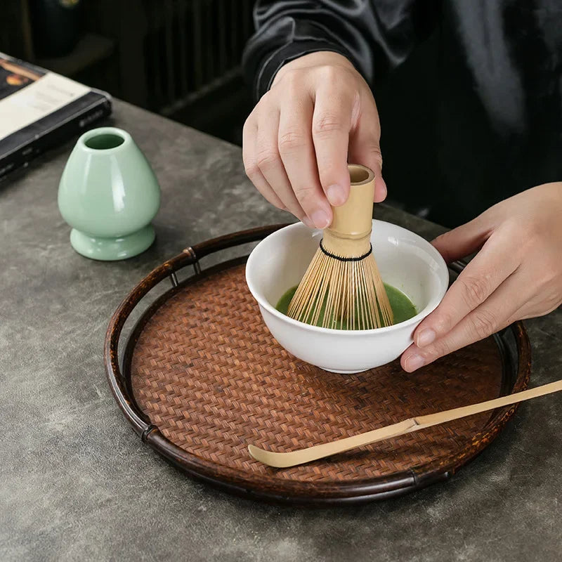 Traditional Matcha Set | Bamboo & Ceramic with Authentic Design | Complete Kit for Perfect Matcha Preparation