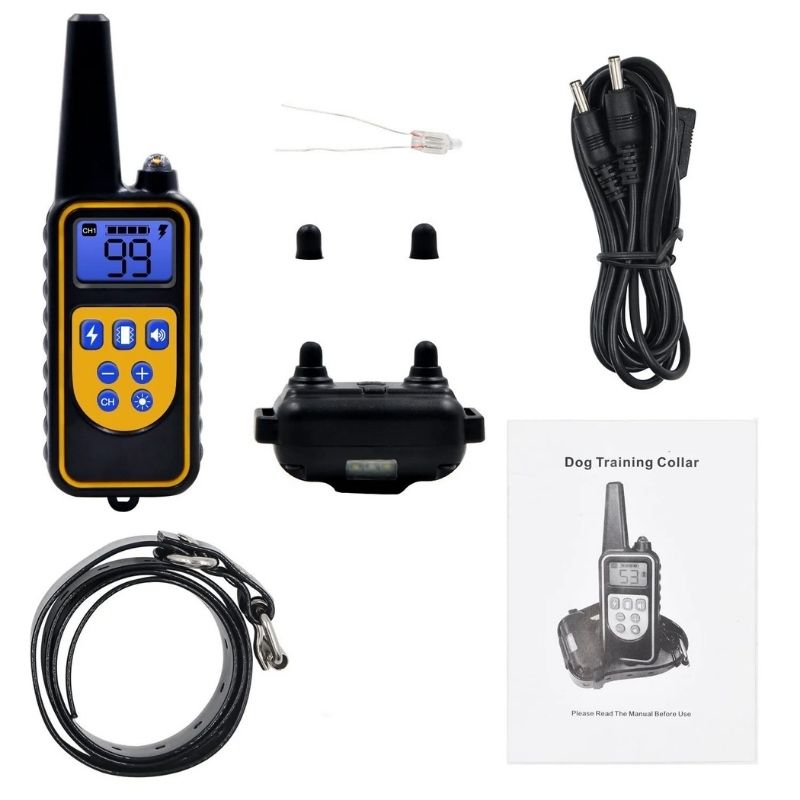 Training Collar for Hunting Dogs with Waterproof Design & Ergonomic Transmitter | Enhanced Control for Effective Training