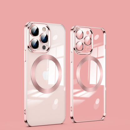 Crystal Clear iPhone Case MagSafe Compatible with Tempered Glass Camera Shield for 11-17 Series Pro Max Plus Air