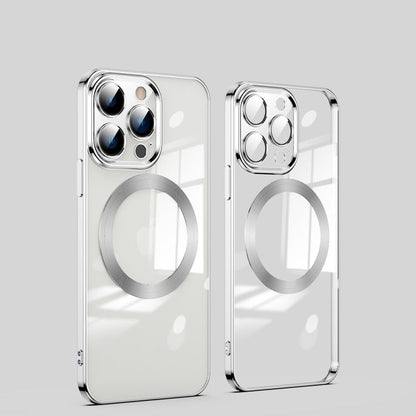 Crystal Clear iPhone Case MagSafe Compatible with Tempered Glass Camera Shield for 11-17 Series Pro Max Plus Air