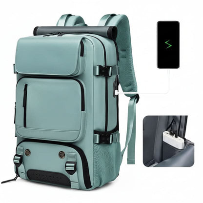 JETPACKER – Large Waterproof Travel Backpack USB Charging Port
