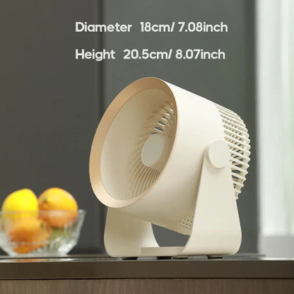 Travel Breeze | Portable Hand Held Fan with USB Power & Quiet Operation | Compact Personal Cooling Solution for On-the-Go Comfort