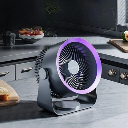 Travel Breeze | Portable Hand Held Fan with USB Power & Quiet Operation | Compact Personal Cooling Solution for On-the-Go Comfort