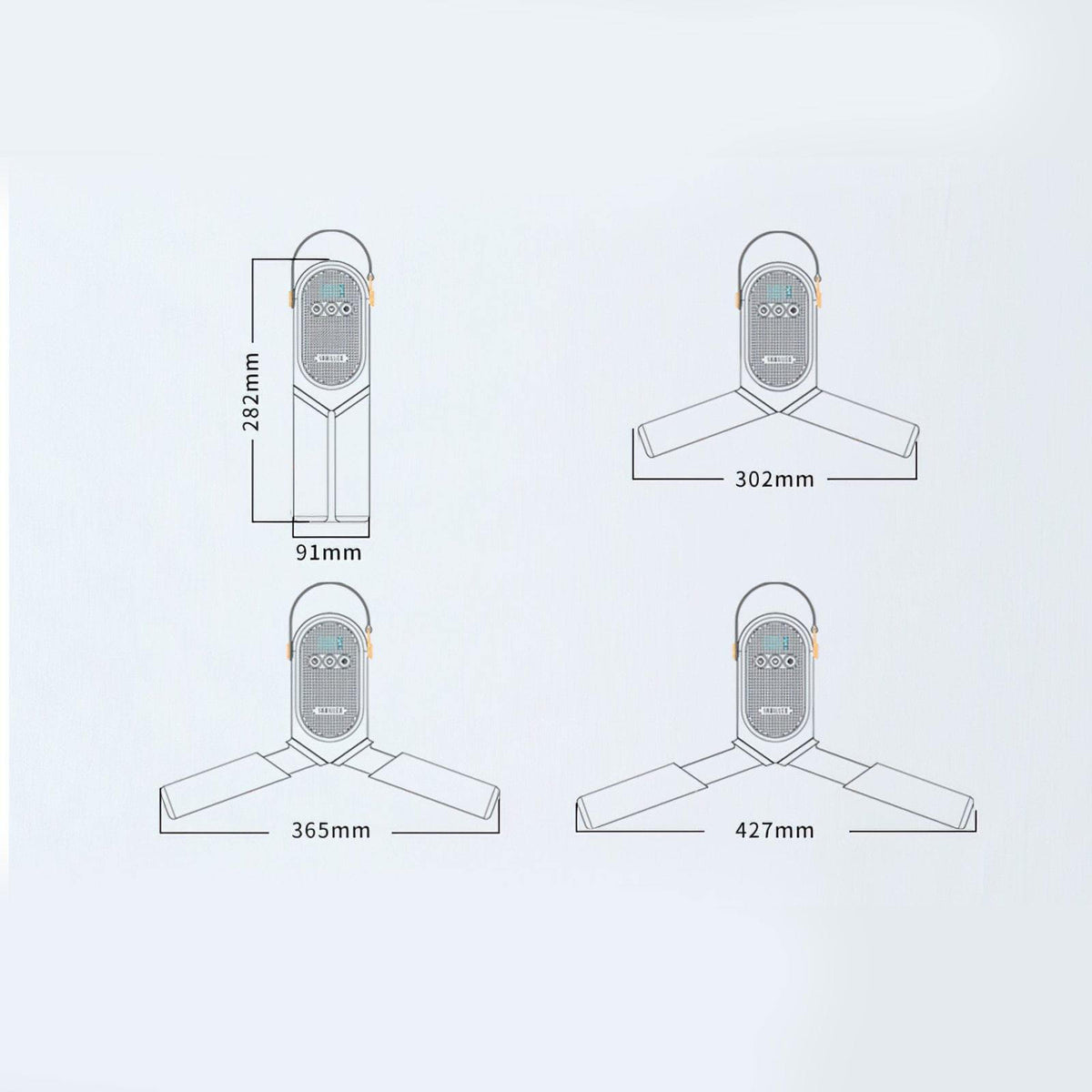 Travel Dryer | Portable Clothes Quick Dryer with Multi-Mode Functionality | Compact Design for Efficient Drying