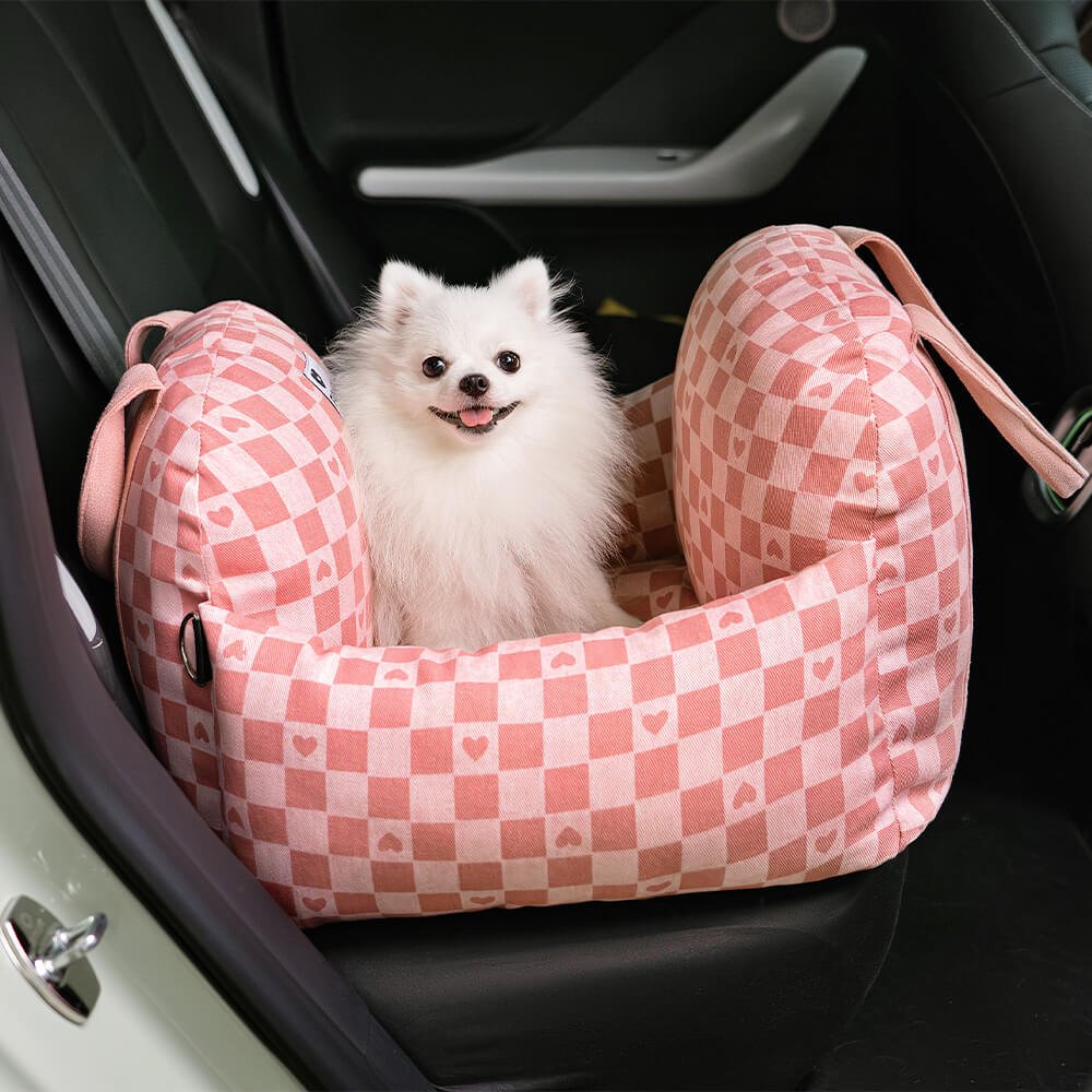 Travelpup | Asiento cama para perros con correas de seguridad ajustables | Viajes en coche cómodos y seguros